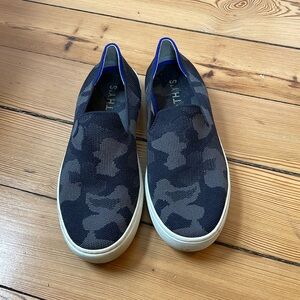 Rothys Grey Camouflage Slip ons